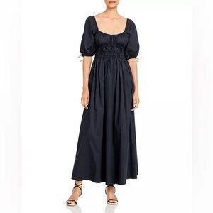 STAUD Faye Puff Sleeve Maxi Dress